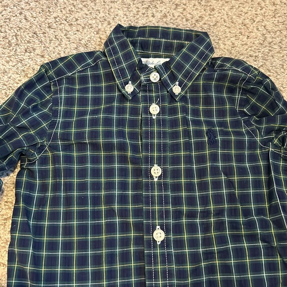 Ralph Lauren Plaid Shirt, 6M - Picture 2 of 5